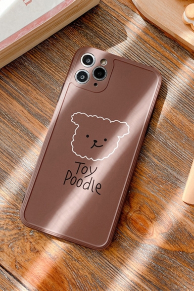 Popular Letter TOY POODLE Bear Graphic iPhone 11 Pro Case in Coffee