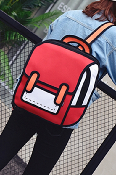 Comic 3D Print Kawaii New Fashion Backpack for Students
