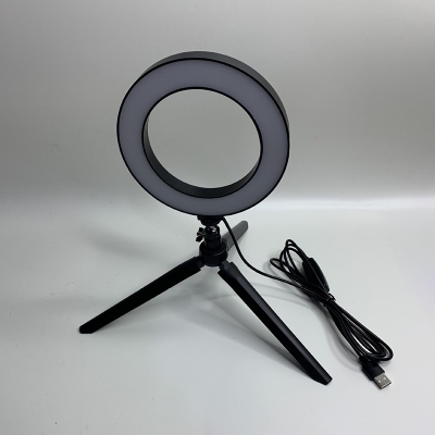 Ring LED Live Beauty Tripod Fill Light with Mobile Phone Clip