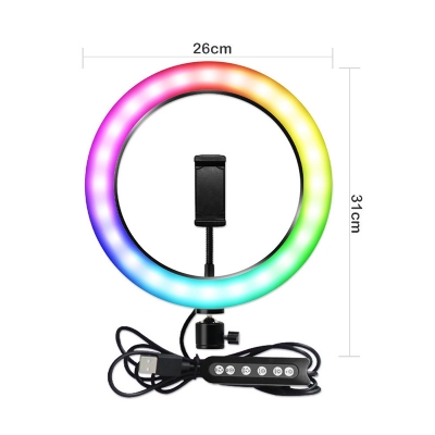 Ring RGB Dimmable LED Fill Light Mobile Phone Bracket