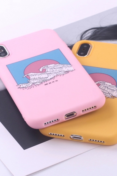 Popular Pretty Cartoon Wave Patterned Dull Polish iPhone 11/X Case