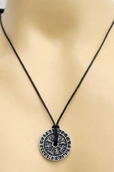 Stylish Unique Viking Symbol Hollow Out Necklace for Men