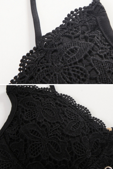 Amazing Hot Girls Plain Sleeveless Sweetheart Neck Lace Up Zipper Back Lace Spaghetti Straps Fitted Cropped Bustier Top