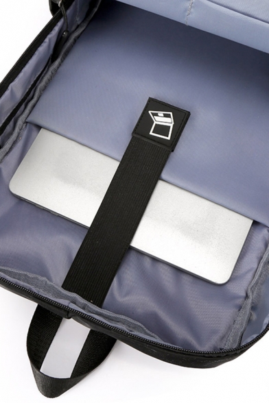 Casual Students Stripe Printed Waterproof Large Capacity Backpack