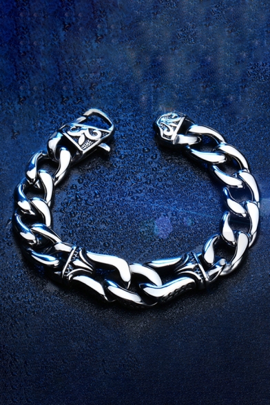 Handmade Chic Cool Guys Viking Style Silver Bracelet