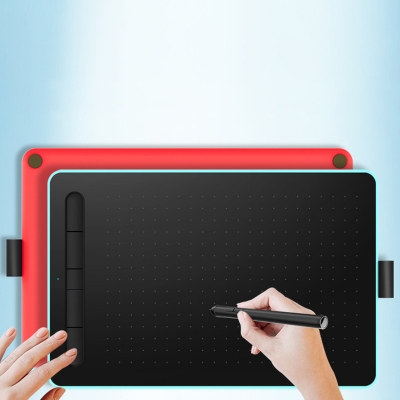 Digital Computer Drawing Handwriting Board Connect to Mobile Phone Electronic Drawing Board, Blue/Red