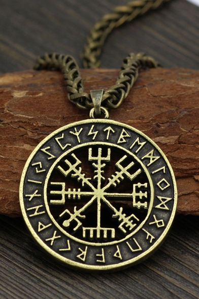 Retro Stylish Cool Viking Odin Necklace for Men