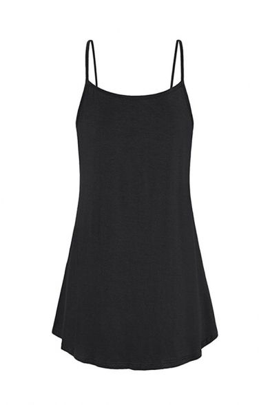 Leisure Women Solid Color Sleeveless Button Front Short Pleated Swing Cami Dress