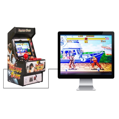 S15 5.1 inch Large Screen PSP Retro Mini Cable Game Machine for Children Aged 6-14, Black