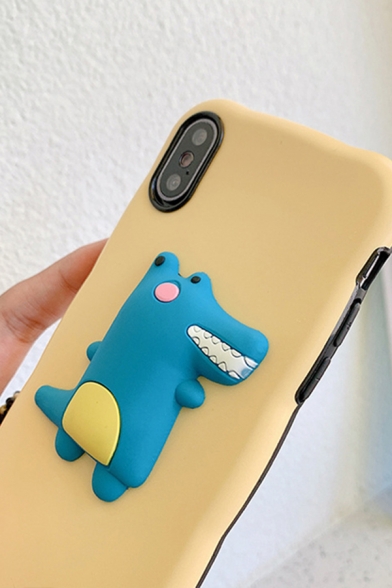 Korean Style Chic Lovely Cartoon Dinosaur Graphic iPhone Xs Max Case