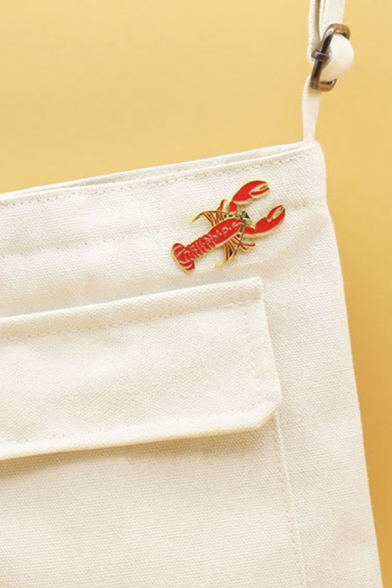 Exclusive Popular Letter FRIENDS Patterned Lobster Shaped Brooch