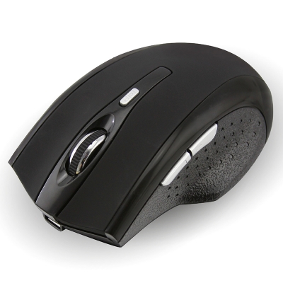 CM0145 Wireless 2.4GHz Mouse Portable Rechargeable Office Gaming Mouse 1000 dpi, Black