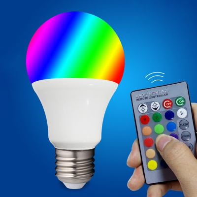 1pc 3 W LED Globe Bulbs E27 LED Dimmable Remote-Controlled Decorative RGB White Bulb with/without Remember Fuction