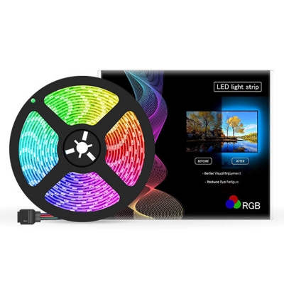 LED 5050 USB Mobile RGB Light Belt Blackboard Glue Dropper Colorful TV Background Light Belt with 24/44 Key 1m 2m 3m