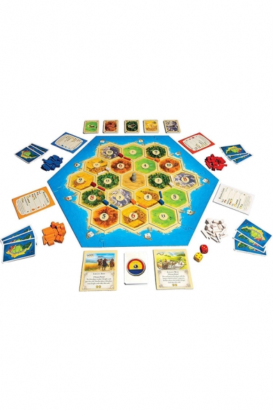 Funny Letter CATAN TRADE BUILD SETTLE Graphic Card Game