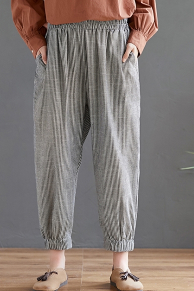 baggy sweatpants with elastic ankles