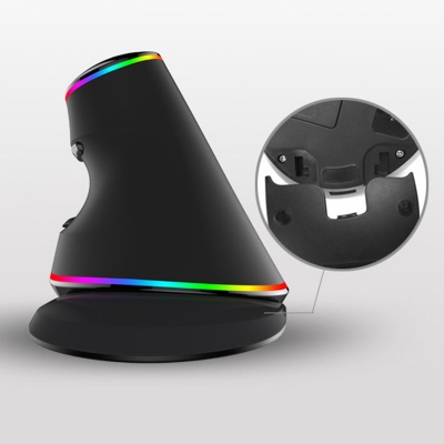 M618PLUS RGB Luminous USB Wired/Wireless Mouse, Black