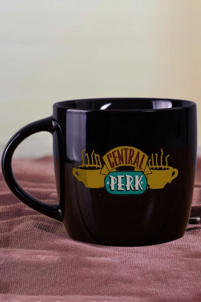 Trendy Cool Letter CENTRAL PERK Cartoon Cup Graphic Coffee Mug