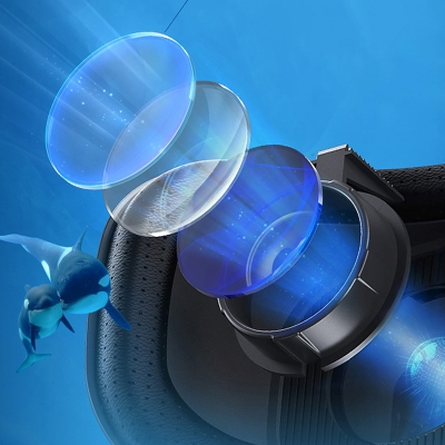 SC-G04EA VR Mobile Virtual Reality Wearing 3D Glasses, Black/White