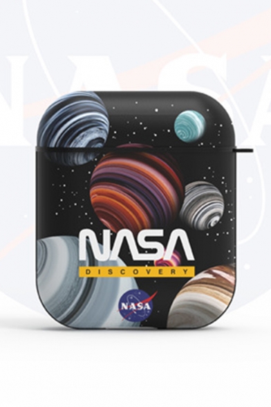 Cool Fashion Letter NASA Planet Flag Graphic Airpods Case
