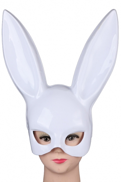 Halloween Party Unqiue Rabbit Shape Plain Mask for Women