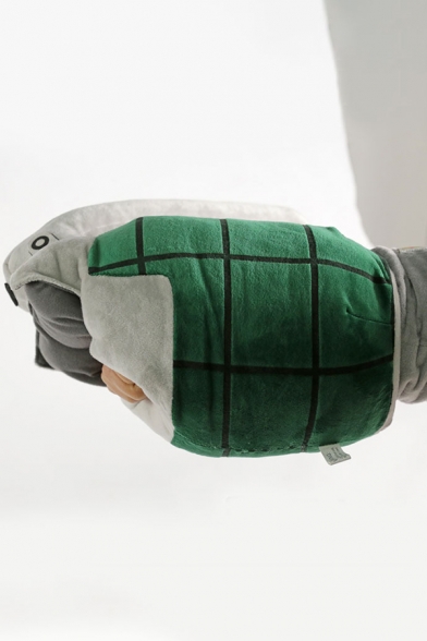 Lovely Comic Turtle Shaped Velvet Cosplay Glove in Green