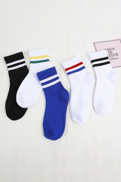 Kawaii Cartoon Japanese Letter Number Graphic Knitted Socks