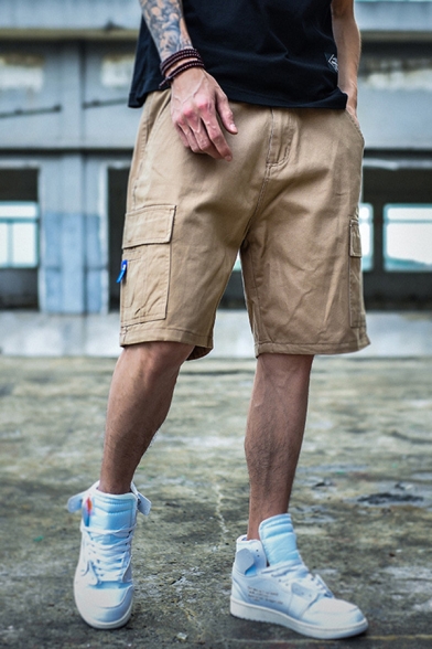 mens loose fit cargo shorts