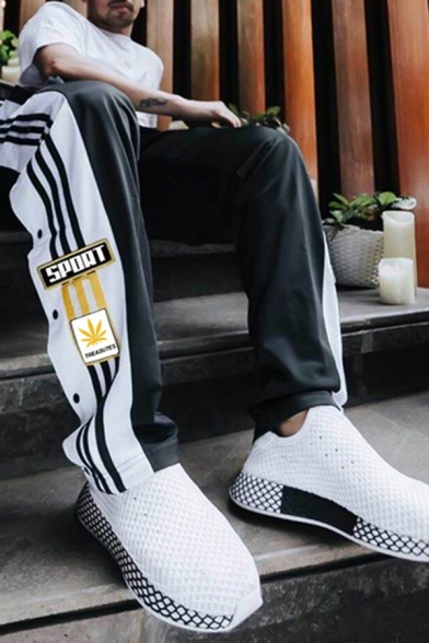 men's sweatpants with side zipper pockets