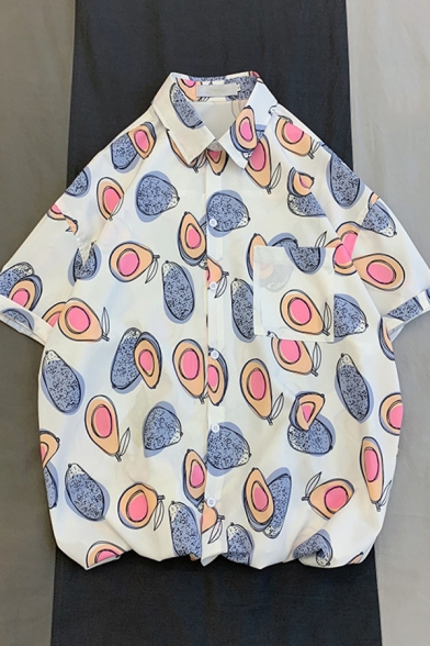 mens fruit print shirt