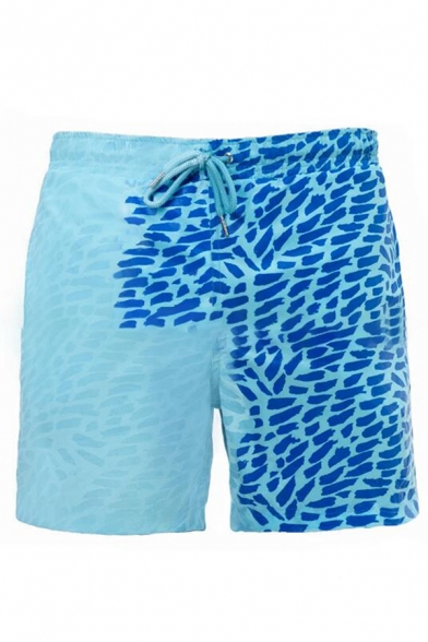 Beach Guys Stone Allover Printed Drawstring Waist Relaxed Fit Shorts
