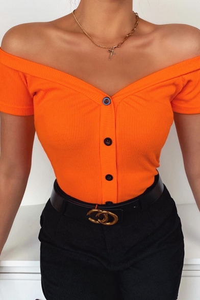ladies orange tops