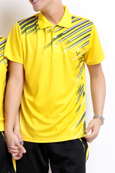 Fashion Colorblocked Short Sleeve Outdoor Sport Breathable Dri-Fit Unisex Polo Shirt & Relaxed Shorts Co-Ords in Black