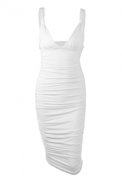bodycon white tank dress