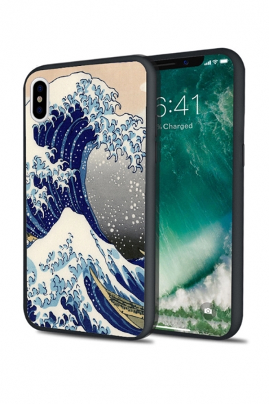 Fashionable Cartoon Wave Patterned iPhone 11 Pro Phone Case in Black