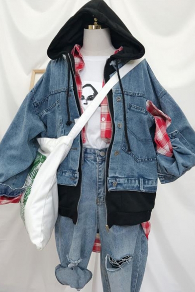 loose denim jacket for women