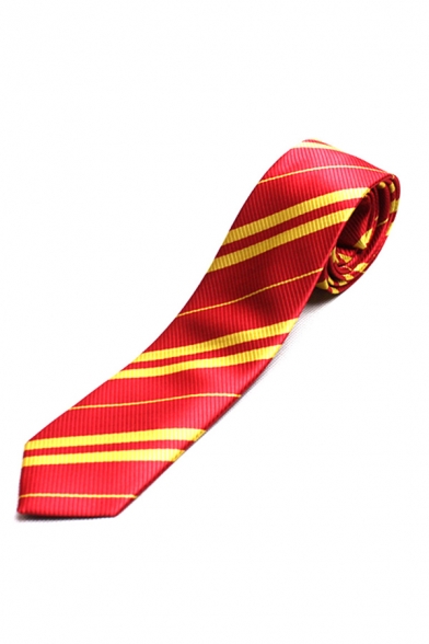 Unisex Fashionable Anime Striped Patterned Work Tie