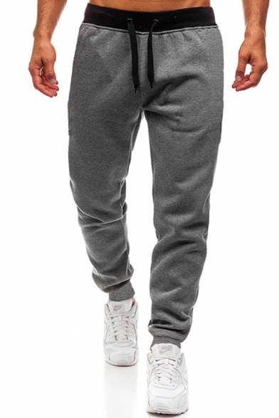 Men's Hot Fashion Ombre Color Drawstring Waist Casual Sports Sweatpants