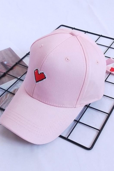 Heart Print Graphic Embellish Street Style Outdoor Leisure Fashion Summer Baseball Caps Outdoor Caps