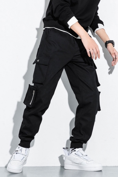 Men's Enzo Cargo Combat Designer Fashion Multipocket Trendy Jeans Pants 28-48 