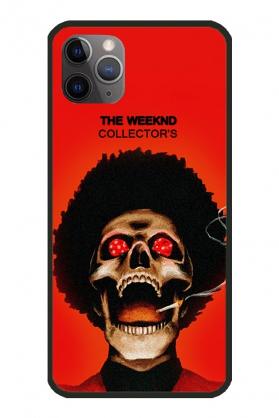 Fashion Cartoon Figure Skull Letter The Weeknd Collector's Print Mobile Phone Case