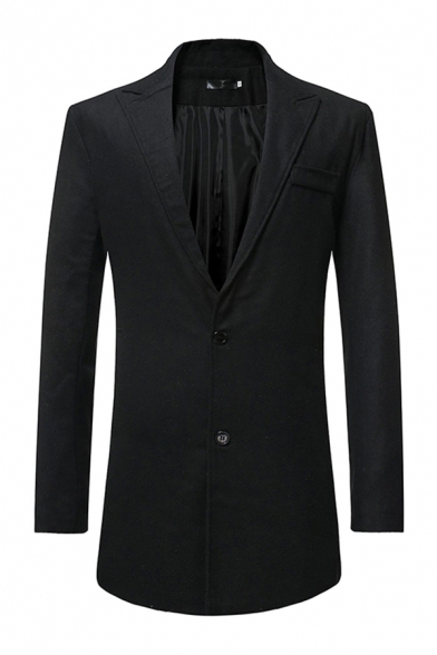 Mens Suit Fashionable Button down Notched Lapel Collar Long Sleeve Slim Fitted Worsted Wool Suit