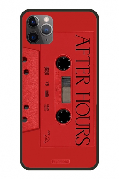 Trendy Letter After Hours Tape Graphic iPhone 11 Pro Max Phone Case in Red