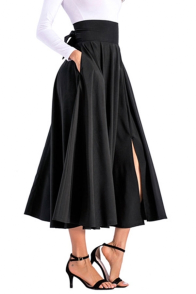 aline skirt with slit