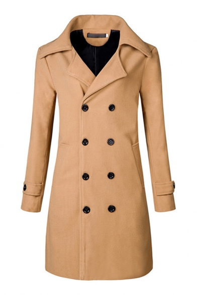 Long Sleeve Trench Coat, Pea Coat Simple