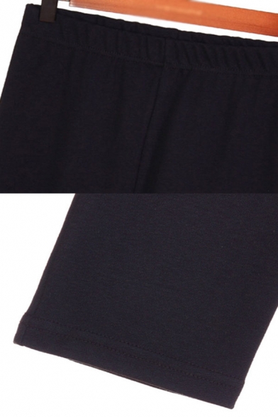 Womens Pants Simple Heathered Elastic Waist Slim Fit 7/8 Length Tapered Jogger Pants