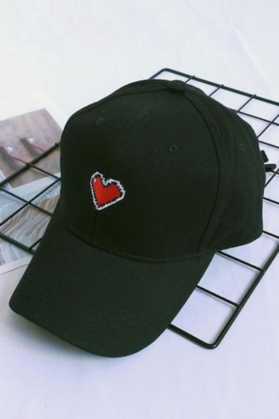Heart Print Graphic Embellish Street Style Outdoor Leisure Fashion Summer Baseball Caps Outdoor Caps