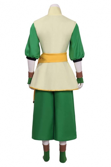 Cool Color Block High Neck 3/4 Sleeve Asymmetrical Hem Slim Fitted Coat & Wide Leg Pants Casual Co-ords with Belt
