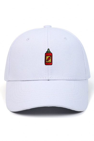 Cool Baseball Cap Hot Sauce Bottle Embroidery Adjustable Head Circumference Baseball Cap