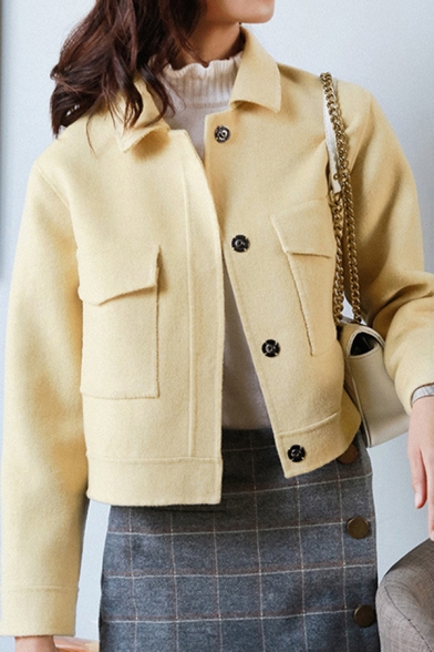 cropped wool coat womens